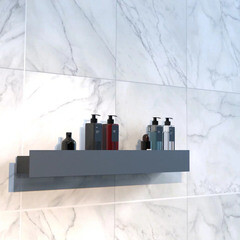 Полка для ванной Flow Skyline 900х92х90 мм металл черная (Fl-sky-m90-ч) - фото 3