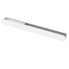 Изображение товара Полка для ванной Flow Round с полотенцедержателем 1000х92х90 мм металл белая (Fl-ro-d100л-б)