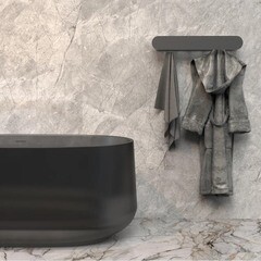 Вешалка для ванной Flow Round 6 крючков на шуруп металл черная (Fl-ro-hook60-ч) - фото 5