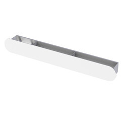 Изображение товара Полка для ванной Flow Round с крючками 700х92х90 мм металл белая (Fl-ro-pat70л-б)