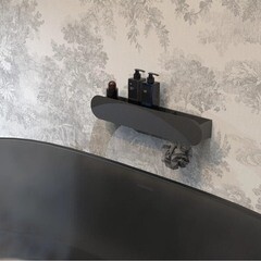 Полка для ванной Flow Round с крючками 500х92х90 мм металл черная (Fl-ro-pat50п-ч) - фото 5