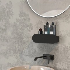 Полка для ванной Flow Round 300х92х90 мм металл черная (Fl-ro-m30-ч) - фото 5