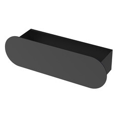 Изображение товара Полка для ванной Flow Round 300х92х90 мм металл черная (Fl-ro-m30-ч)