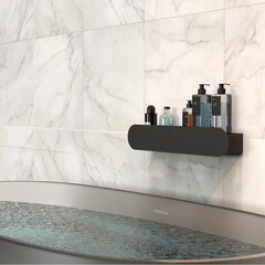 Полка для ванной Flow Round 500х92х90 мм металл черная (Fl-ro-m50-ч) - фото 5