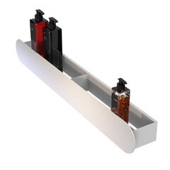 Полка для ванной Flow Round 700х92х90 мм металл белая (Fl-ro-m70-б) - фото 4