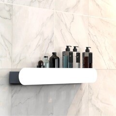 Полка для ванной Flow Round 700х92х90 мм металл белая (Fl-ro-m70-б) - фото 3