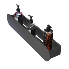 Полка для ванной Flow Round 500х92х90 мм металл черная (Fl-ro-m50-ч) - фото 2