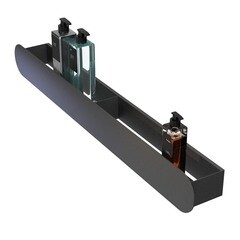 Полка для ванной Flow Round 800х92х90 мм металл черная (Fl-ro-m80-ч) - фото 4