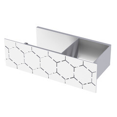 Изображение товара Держатель для туалетной бумаги Flow Bee с полкой металл белый (Fl-bee-du26л-б)