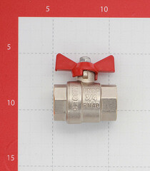 Кран шаровой латунный Valtec Base 3/4 ВР(г) х 3/4 ВР(г) бабочка прямой (VT.217.N.05) - фото 2