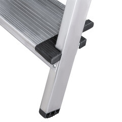 Стремянка алюминиевая 5 ступеней 130 мм с лотком органайзером 1,03 м Новая высота - фото 5