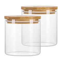 Банка стеклянная Master House Тауэр 0,7 л с крышкой (2 шт.) - фото 1