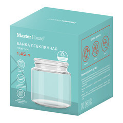 Банка стеклянная Master House Паунчи 1,45 л с крышкой - фото 3