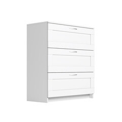 Изображение товара Комод Шведский Стандарт Сириус 412х782х946 мм 3 ящика белый