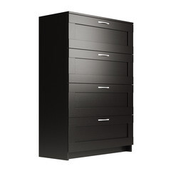 Изображение товара Комод Шведский Стандарт Сириус 412х782х1234 мм 4 ящика дуб венге