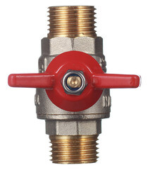 Кран шаровой латунный Valtec Base 1/2 НР(ш) х 1/2 НР(ш) бабочка прямой (VT.219.N.04) - фото 4