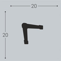 Угол внешний из экополимера ударопрочный 20х20х2000 мм Bello Deco XPS У1 - фото 4