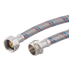 Подводка гибкая для воды 1/2 ВР(г) х 1/2 НР(ш) 120 см (1013053) - фото 1