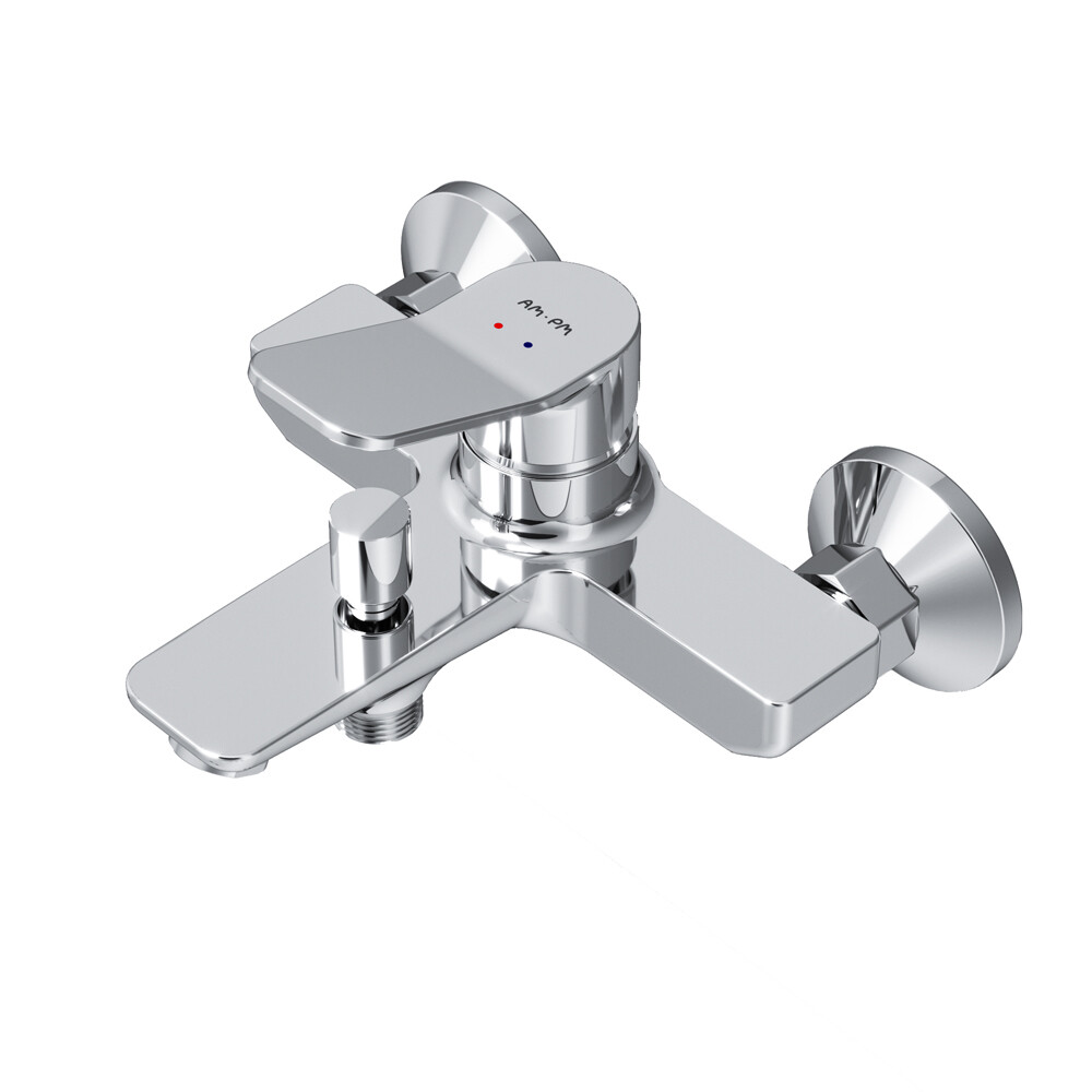 Изображение товара Смеситель для ванны AM.PM X-Joy хром однорычажный с коротким изливом без лейки (F85A10000)