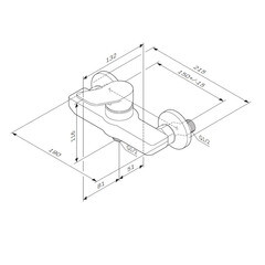 Смеситель для душа без излива AM.PM X-Joy хром без лейки однорычажный (F85A20000) - фото 10