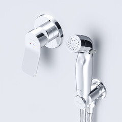 Смеситель с гигиеническим душем встраиваемый AM.PM X-Joy со скрытой частью в комплекте хром (F40H85A00) - фото 7