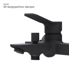 Смеситель для ванны AM.PM X-Joy черный однорычажный с коротким изливом без лейки (F85A10022) - фото 11