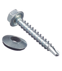 Саморезы кровельные с буром 35х4,8 мм металл-дерево оцинкованные (250 шт.) - фото 4