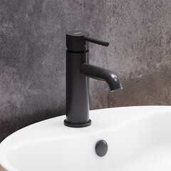 Смеситель для раковины Damixa Scandinavian Pure однорычажный черный (360210300) - фото 9