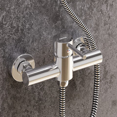 Смеситель для душа без излива Damixa Scandinavian Pure хром без лейки однорычажный (362000000) - фото 2