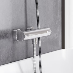 Смеситель для душа без излива Damixa Scandinavian Pure хром без лейки термостатический (366000000) - фото 3