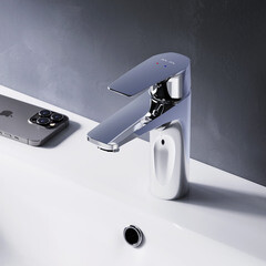 Смеситель для раковины AM.PM Gem однорычажный хром (F90A02100) - фото 13