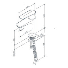 Смеситель для раковины AM.PM Gem однорычажный хром (F90A02100) - фото 10