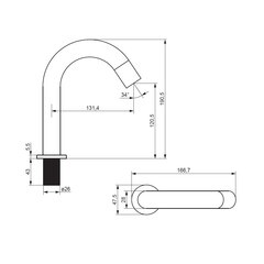 Смеситель для раковины Damixa Scandinavian Pure сенсорный хром (360290000) - фото 9