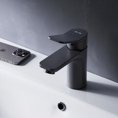 Смеситель для раковины AM.PM X-Joy однорычажный черный (F85A02122) - фото 10