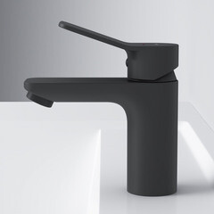 Смеситель для раковины AM.PM X-Joy однорычажный черный (F85A02122) - фото 5