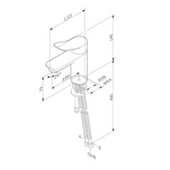 Смеситель для раковины AM.PM X-Joy однорычажный черный (F85A02122) - фото 4