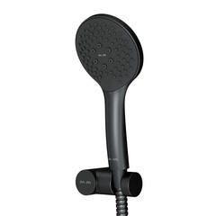 Лейка для душа AM.PM Gem 1 режим со шлангом 1750 мм с держателем пластик черная (F0119022)