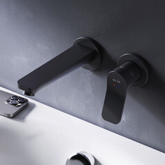 Смеситель для раковины встраиваемый AM.PM X-Joy однорычажный черный (F85A72622) - фото 11