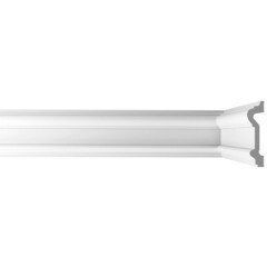 Молдинг из экополимера ударопрочный 90х23х2000 мм под покраску Bello Deco XPS M 1 белый - фото 7