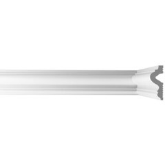 Молдинг из экополимера ударопрочный 45х17х2000 мм под покраску Bello Deco XPS M 10 белый - фото 1