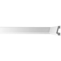 Молдинг из экополимера ударопрочный 30х13х2000 мм под покраску Bello Deco XPS M 16 белый - фото 4