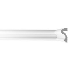 Молдинг из экополимера ударопрочный 50х22х2000 мм под покраску Bello Deco XPS M 23 белый - фото 4