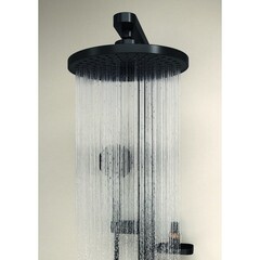 Душевая система Ideal Standard Alu+ с верхним душем с лейкой с термостатом черная (BD583XG) - фото 5