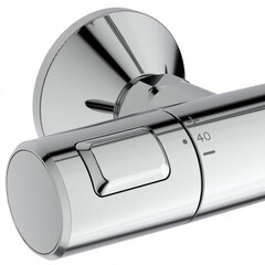 Душевая система Ideal Standard Ceratherm T25 с верхним душем с лейкой с термостатом хром (A7627AA) - фото 4