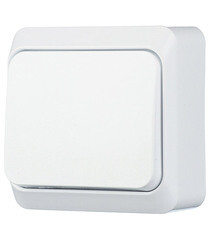 Выключатель Systeme Electric Этюд одноклавишный накладной белый (BA10-001b) - фото 2