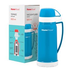 Термос 0,6 л Master House Венеция синий - фото 2