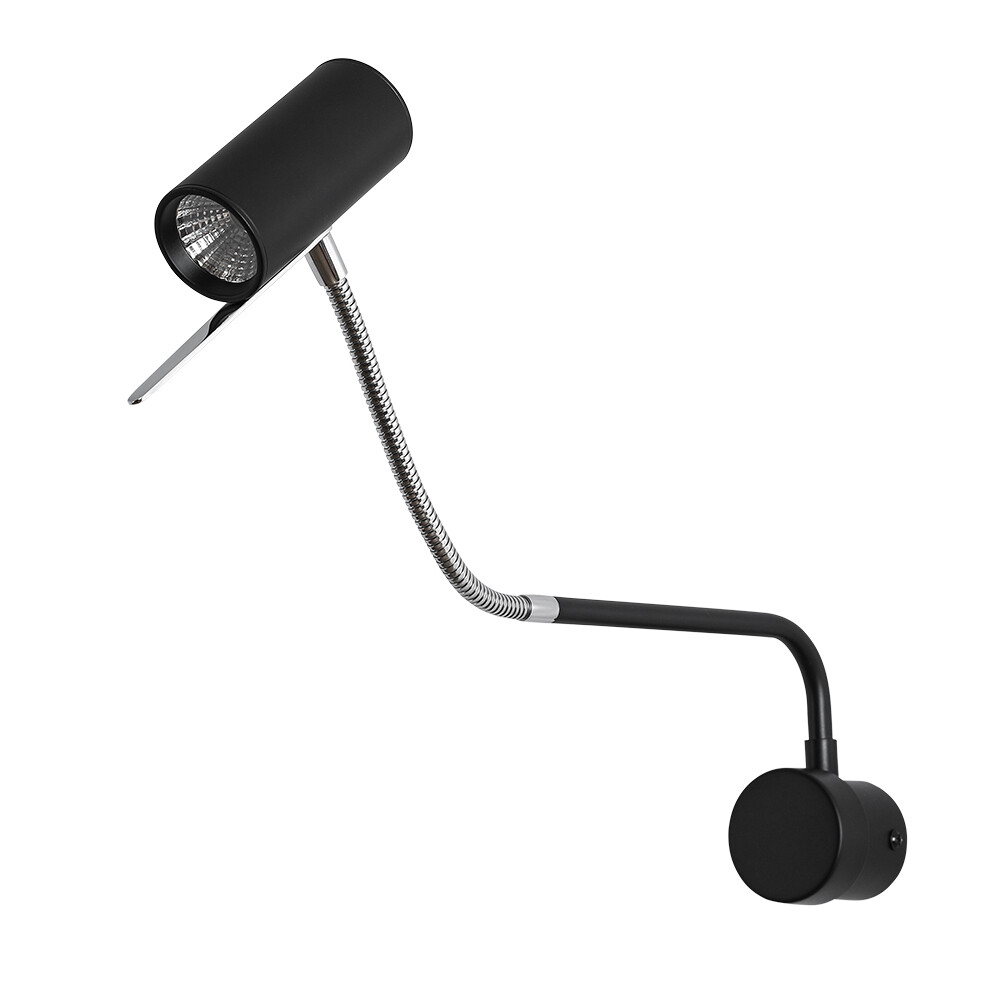 Изображение товара Стильное светодиодное бра Arte Lamp Sulafat 5 Вт хром черное IP20 для интерьера