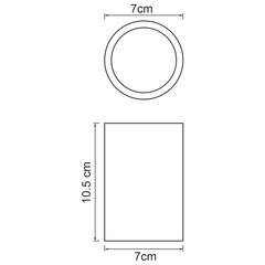 Стакан для ванной WasserKraft Neime настольный полирезин черный/белый (K-1928) - фото 2