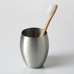 Стакан для ванной WasserKraft Ruwer настольный нержавеющая сталь (K-6728) - фото 2