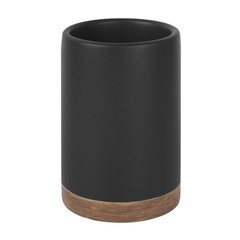 Изображение товара Стакан для ванной WasserKraft Vils настольный полирезин черный/коричневый (K-6128)